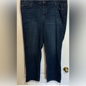 Westport Signature Fit Straight Dark Blue Denim 22W